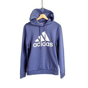NWT adidas logo hoodie sweatshirt M womens hooded pullover orbit violet NEW